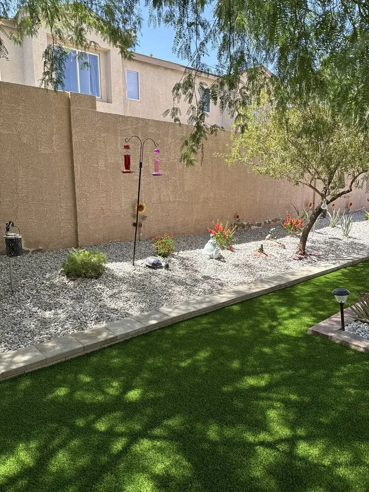 Affordable lawn mowing service for year-round maintenance in Las Vegas, NV by Nature by Design