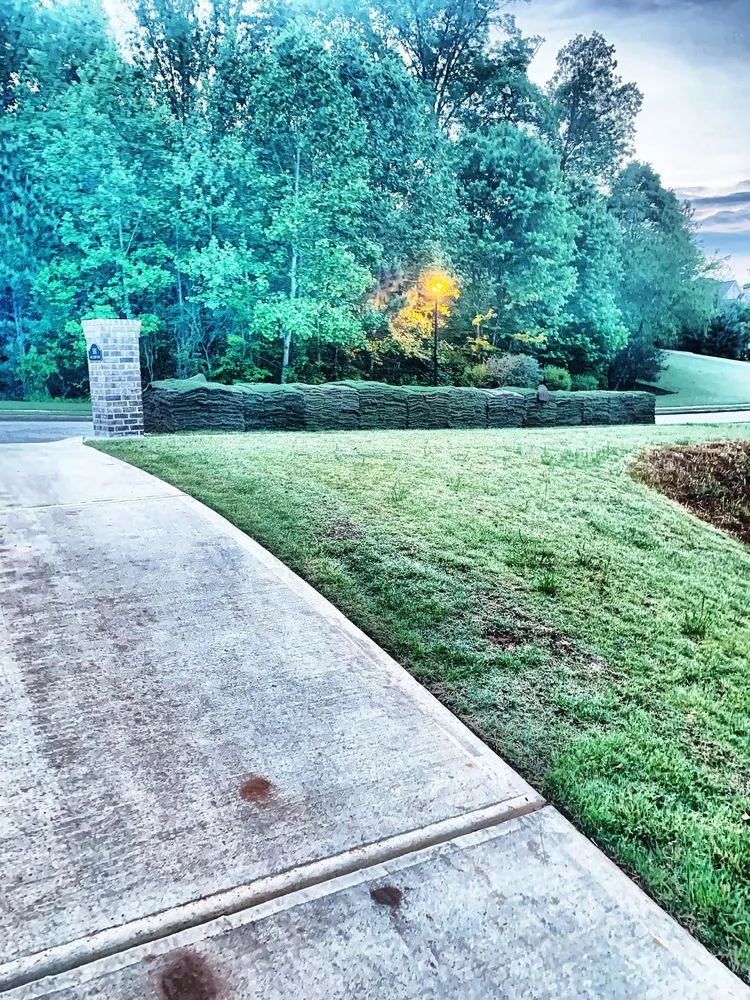 Custom landscaping services for homes in Dawsonville, GA by Nature's Color
