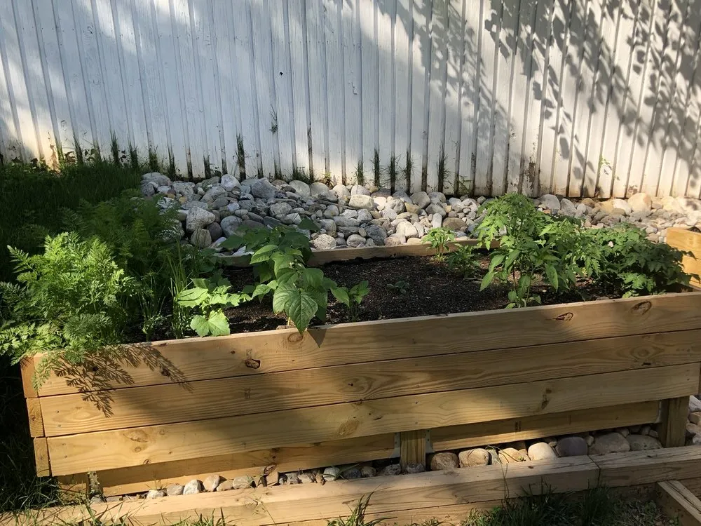 Custom garden landscaping in Rockville, MD by Nature's Friends Landscaping