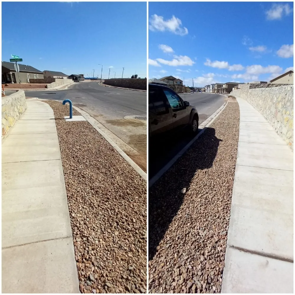 Custom outdoor landscaping with custom design in El Paso, TX by Nature's Keepers