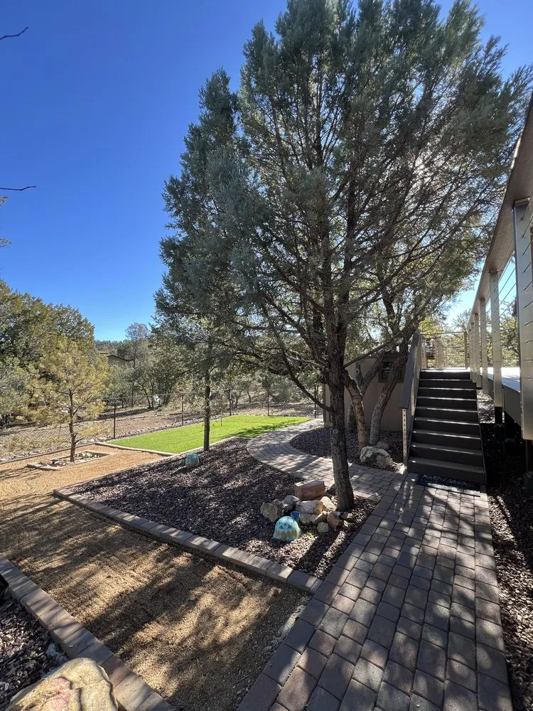 Custom garden landscaping in Prescott, AZ by Natures Landscaping Pros