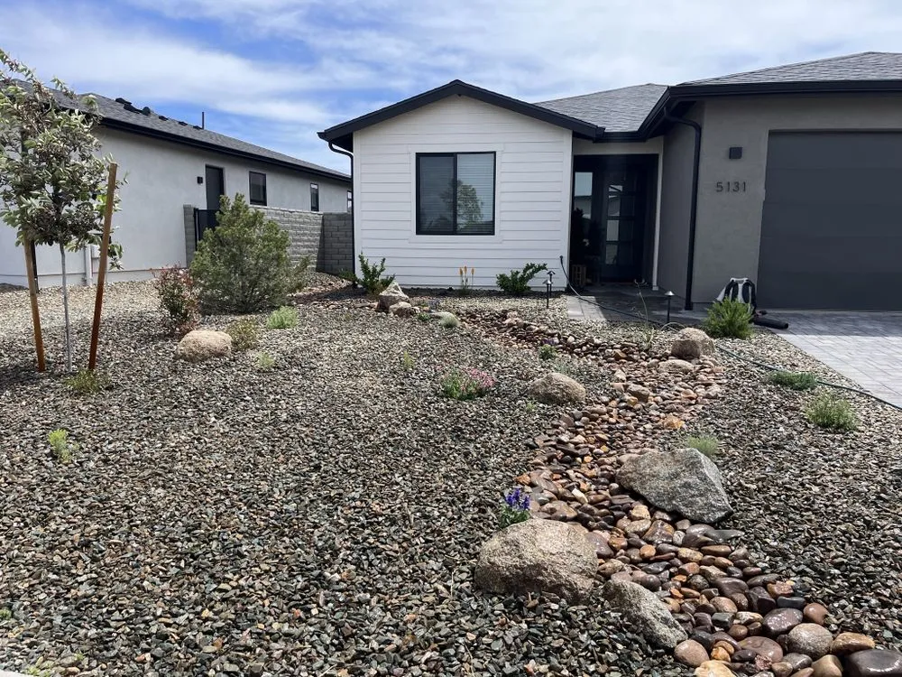 Custom garden landscaping in Prescott, AZ by Natures Landscaping Pros