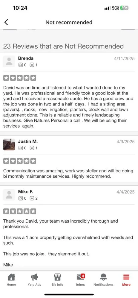 Trusted lawn care service for outdoor upgrades across Las Vegas, NV - Natures Personal Landscaping