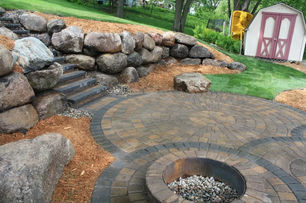 Custom landscape installation in Minneapolis, MN - Nature's Touch Landscaping