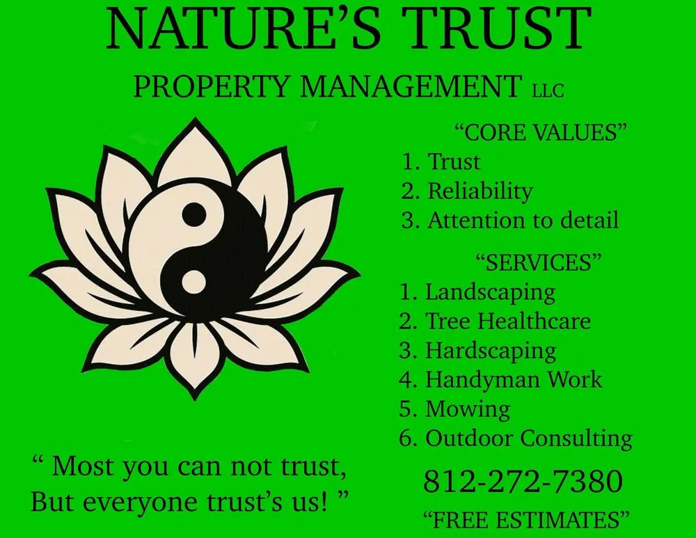 Trusted lawn mowing service with custom design across Bloomington, IN - Nature’s Trust Property Management