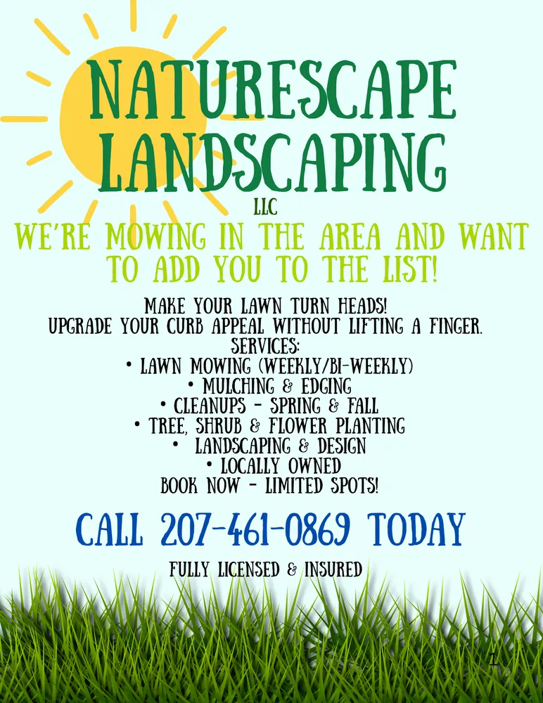 Professional lawn mowing service in Greenwood, ME - Naturescape Landscaping