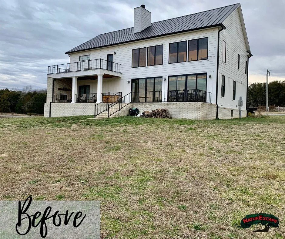 Local landscape installation with custom design in Murfreesboro, TN by NaturEscape