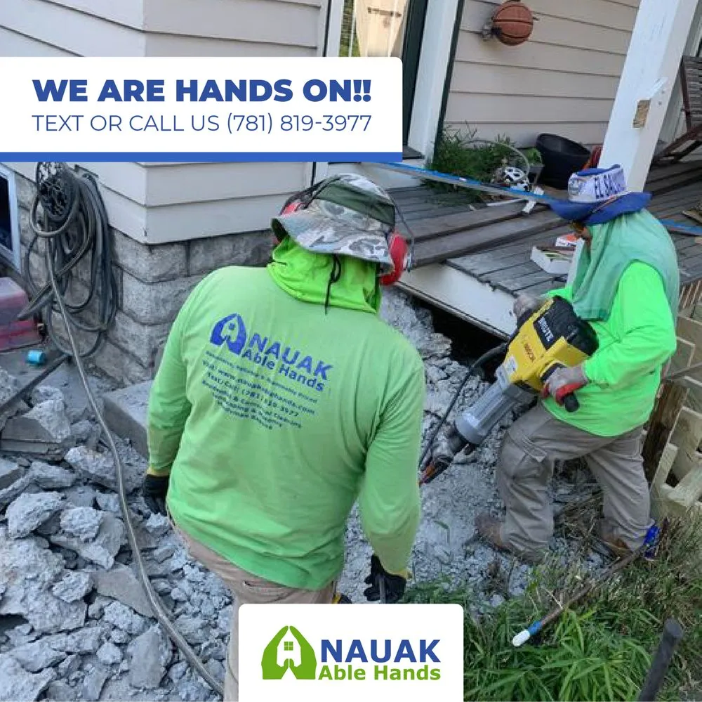 Custom residential landscaping for year-round maintenance across Arlington, MA - NAUAK Able Hands