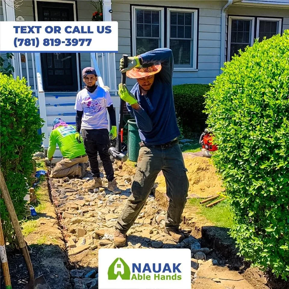 Trusted residential landscaping for year-round maintenance in Arlington, MA by NAUAK Able Hands