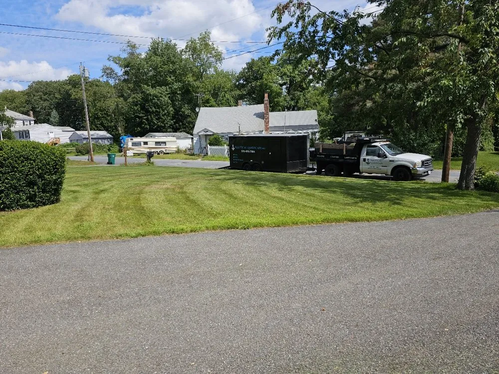 Expert lawn mowing service in Orange, MA by Nautical Landscape