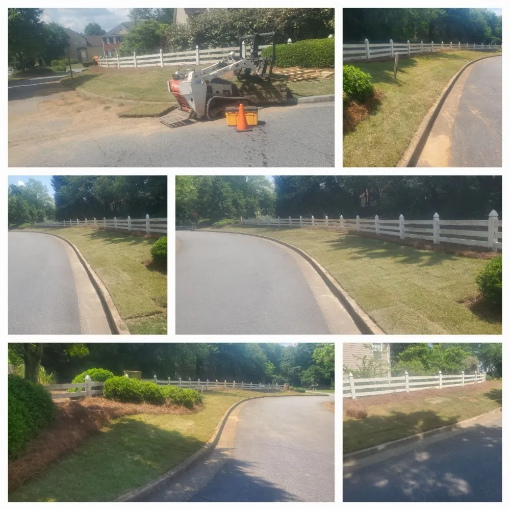 Top-rated lawn mowing service with custom design in Duluth, GA by Navarrete Landscaping