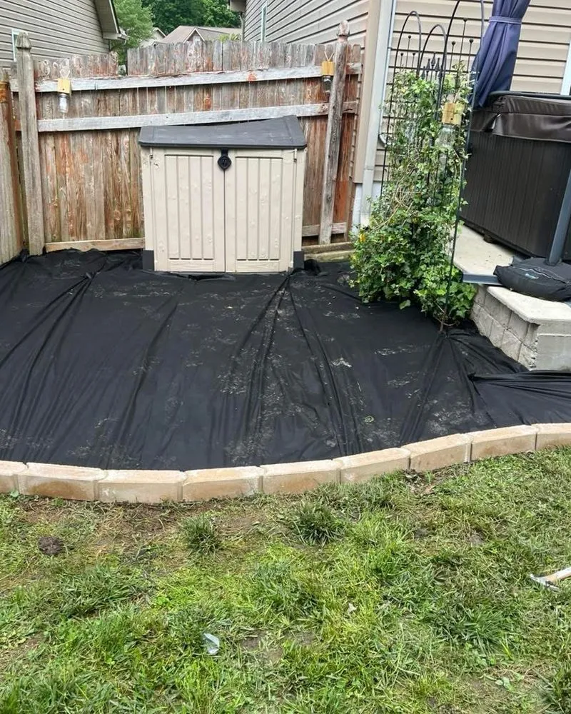 Custom landscape installation in Knoxville, TN by Navarro Landscaping Tree Service