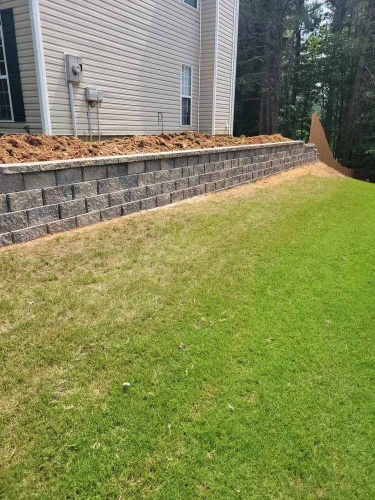 Professional lawn mowing service with custom design in Cumming, GA by Nava's Landscaping