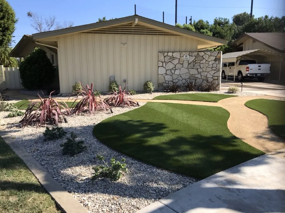 Affordable lawn mowing service with custom design in Lawndale, CA by Navlan's Landscape