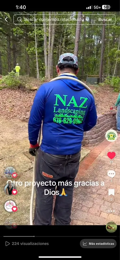 Expert outdoor landscaping with custom design in Norcross, GA by Naz Landscaping