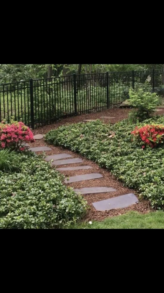 Custom garden landscaping for homes in Northampton, PA by NB LawnCare & Landscaping