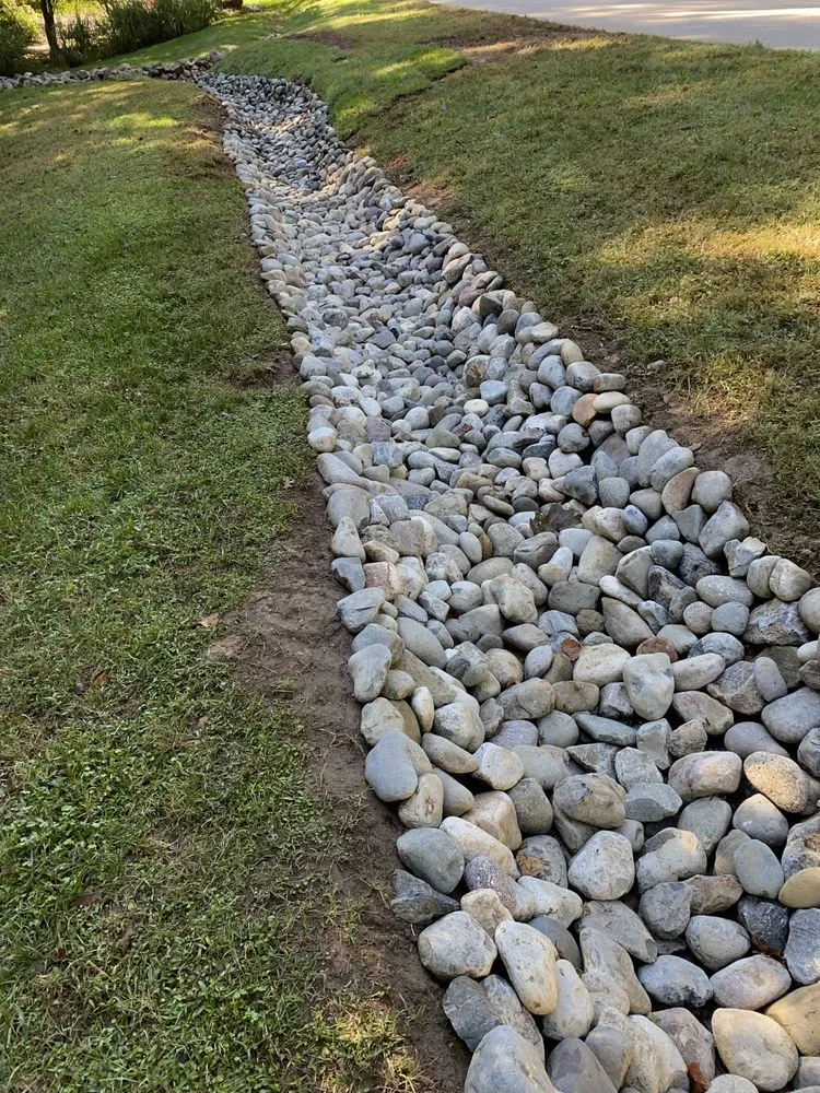 Custom landscape design in Graham, NC by NC Drainage