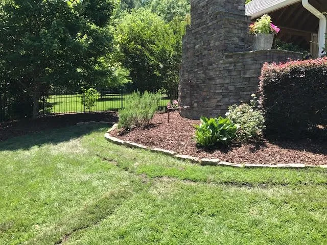 Local landscape installation in Graham, NC - NC Drainage