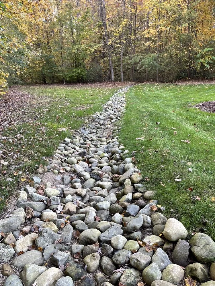 Custom garden landscaping in Graham, NC by NC Drainage