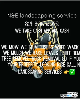 N&E Landscaping Services Logo
