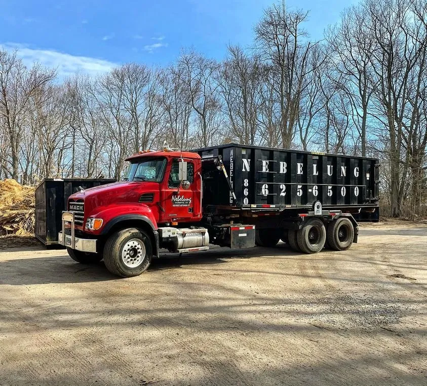 Affordable yard cleanup service in Niantic, CT by Nebelung Construction - Dumpsters and Property Services