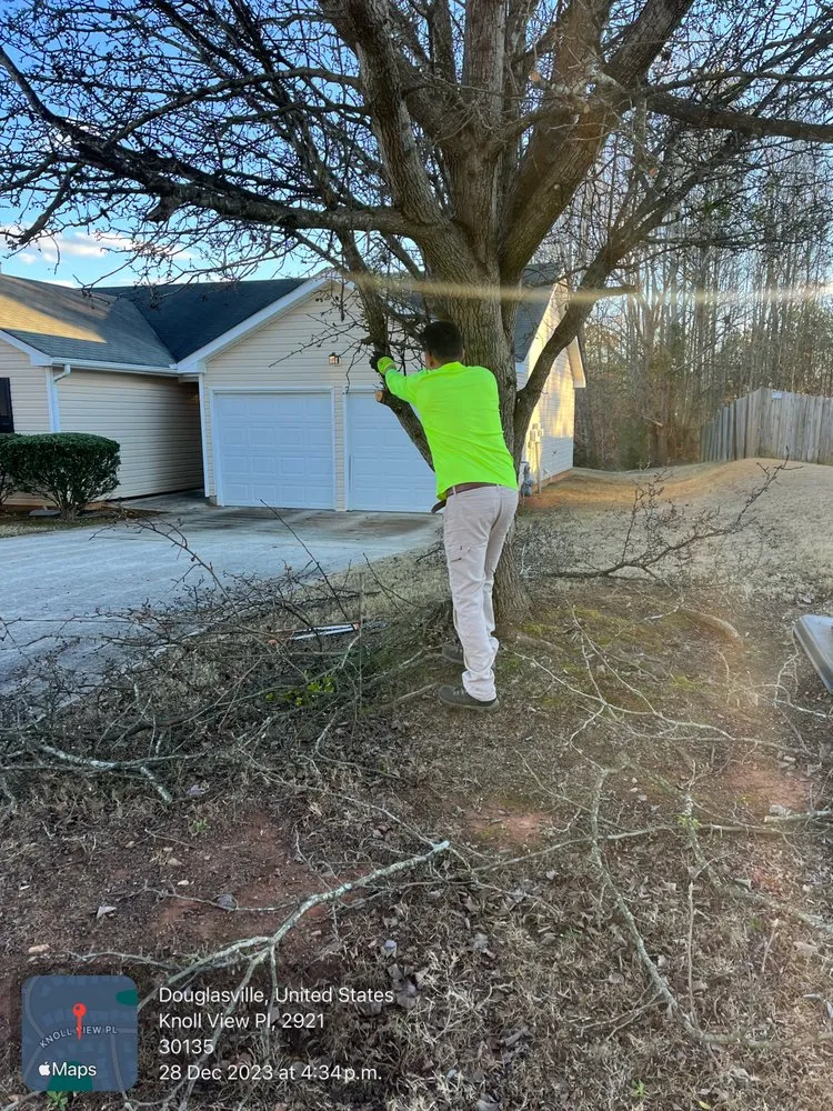 Custom landscape installation in Austell, GA by Nechos Landscaping & Lawncare