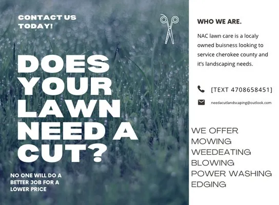 Need a Cut Landscaping Logo