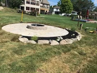 Professional landscape installation in Scotts, MI by Needhams Leaf & Lawn Services