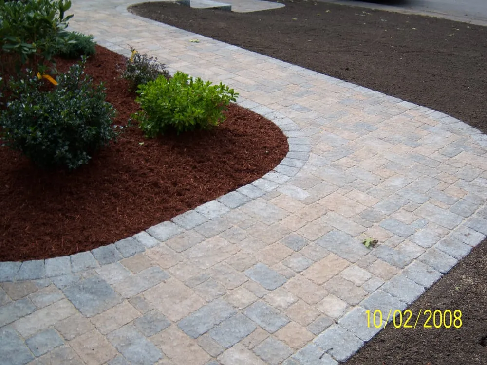 Custom garden landscaping near you in Abington, MA by Needle Brothers Landscaping & Masonry