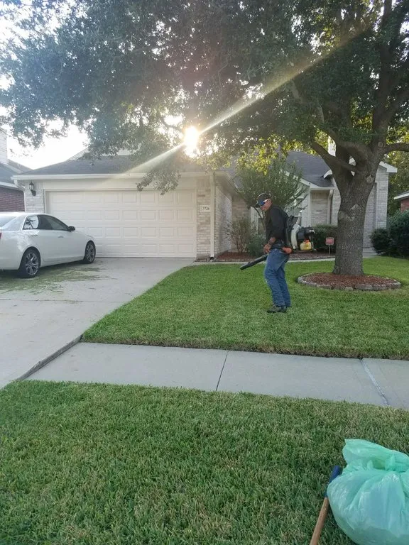 Professional lawn care service in Houston, TX by Neftali Ochoa Landscaping