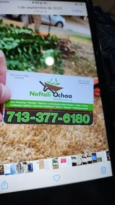 Neftali Ochoa Landscaping Logo