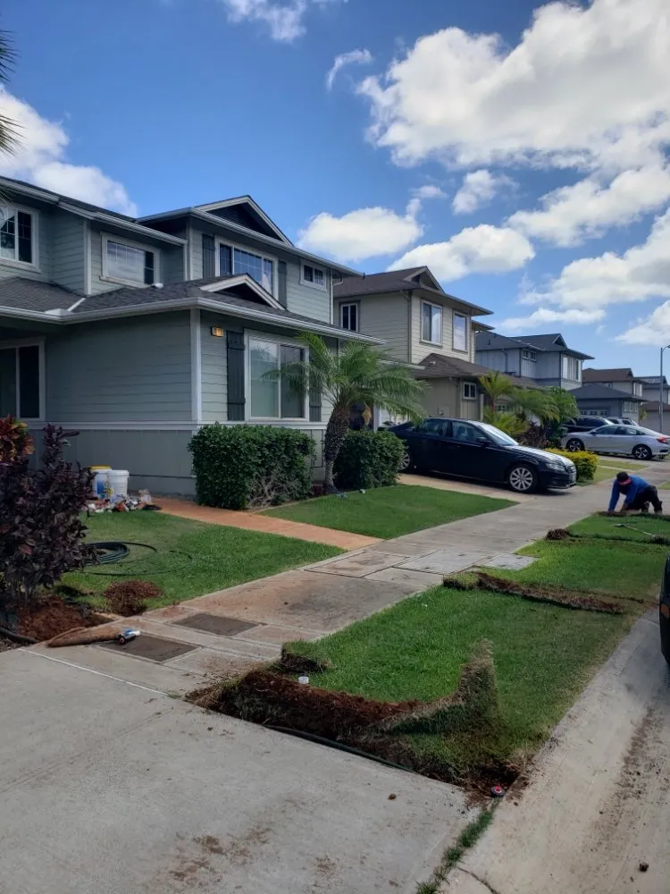 Affordable lawn mowing service with custom design in Waipahu, HI by Neighborhood Landscaping Maintenace