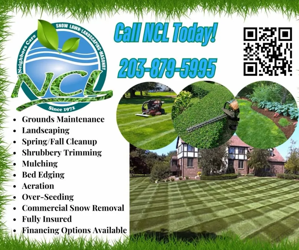 Custom landscape installation in Waterbury, CT by Neighbors Care Landscaping