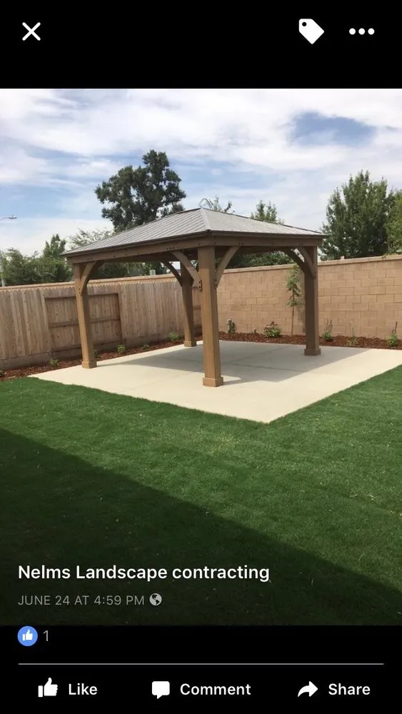 Professional garden landscaping with custom design in Visalia, CA by Nelms Landscape & Sprinkler