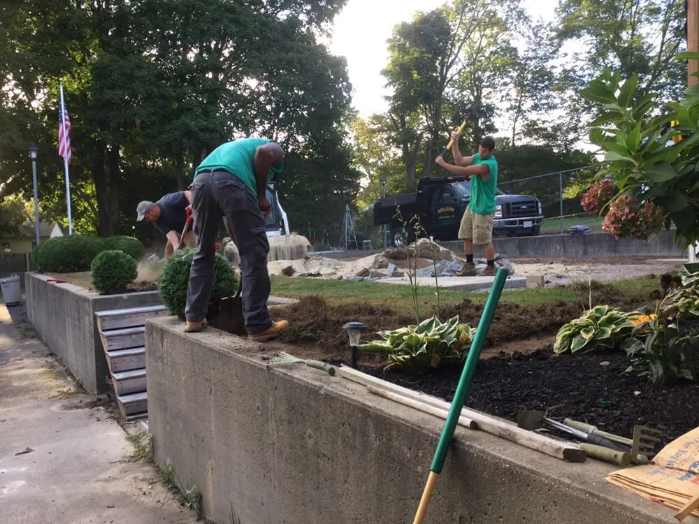 Professional lawn mowing service for residential properties across Randolph, MA - Nelson Landscaping & Garden Center