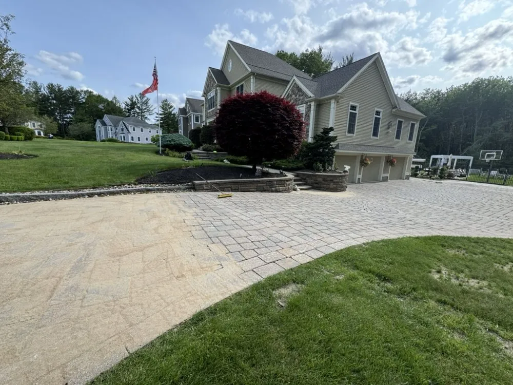 Reliable outdoor landscaping for residential properties in Burlignton, MA by Nelson's Hardscape & Tree Service