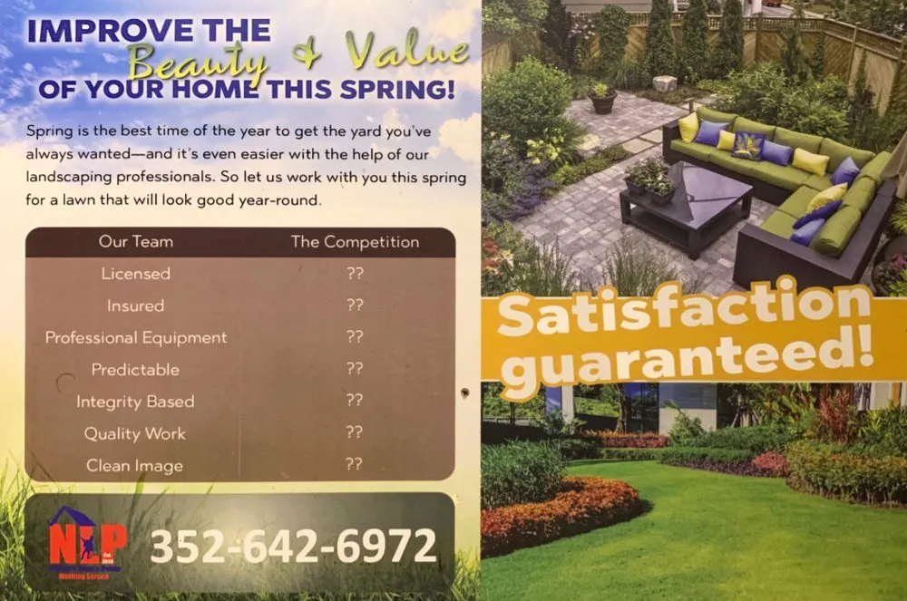 Reliable yard maintenance in Gainesville, FL by Nelsons Lawn and Power Washing Service