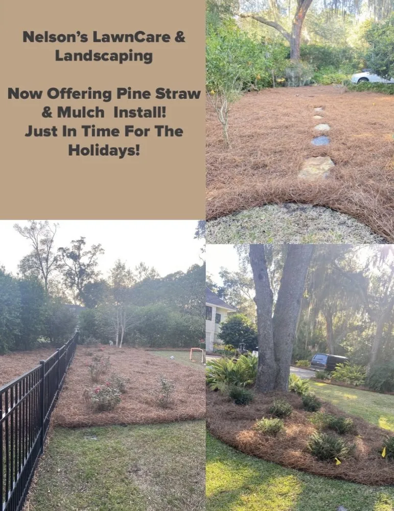 Custom landscape installation for homes across Vernonburg, GA - Nelson’s Lawn Care And Landscaping