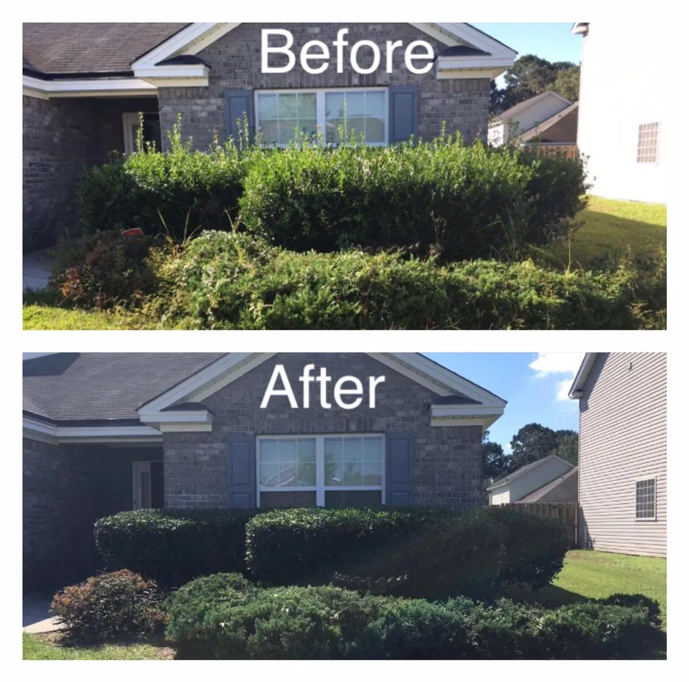 Custom landscape installation in Vernonburg, GA by Nelson’s Lawn Care And Landscaping