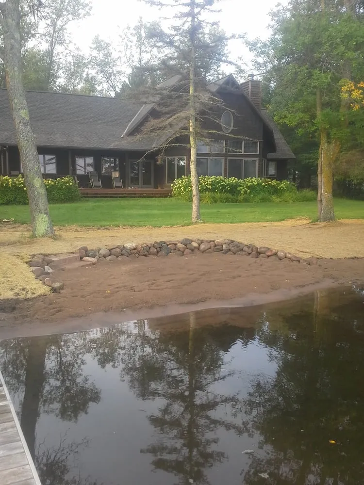 Custom outdoor landscaping in Aitkin, MN by Nelson's Logging