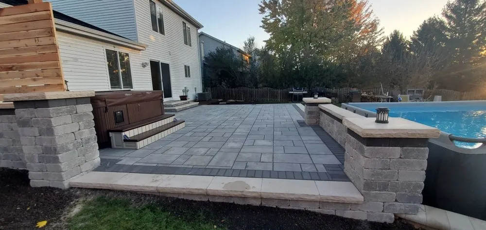 Custom landscaping services for year-round maintenance in Shorewood, IL by Nelys Landscaping