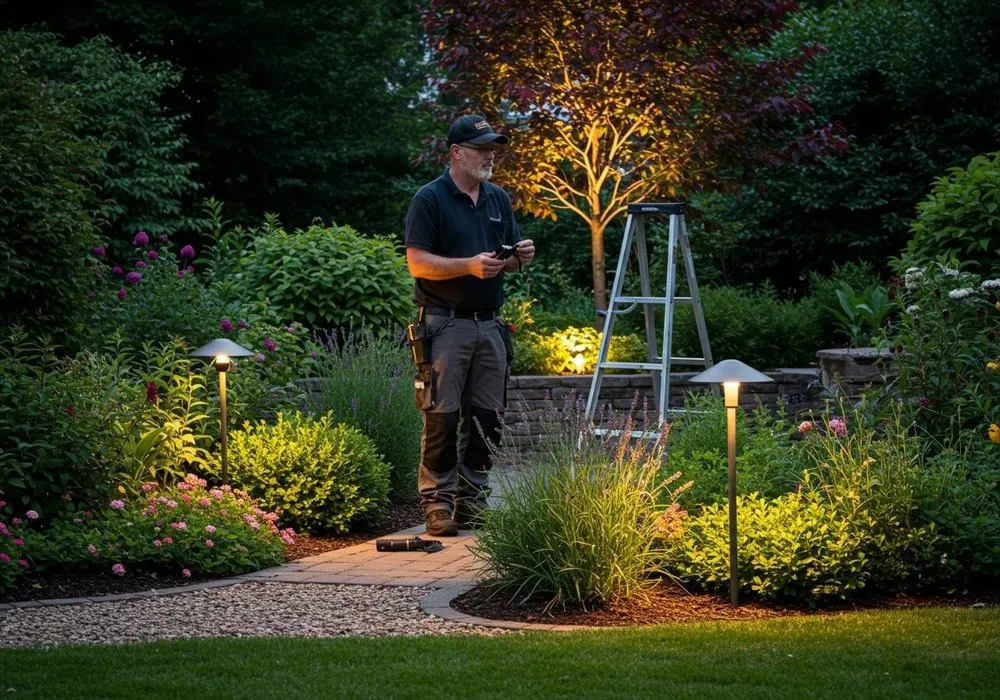 Local garden landscaping in palmdale, CA - Neptune Lighting & Designs