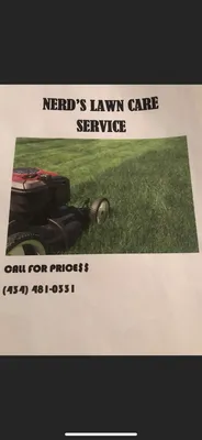 Nerd's Lawn Care Service Logo