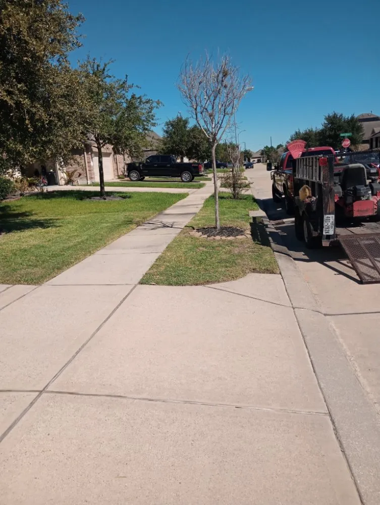 Custom lawn mowing service for year-round maintenance in Katy, TX by Neri Lawn Care, Tree Service & Landscaping