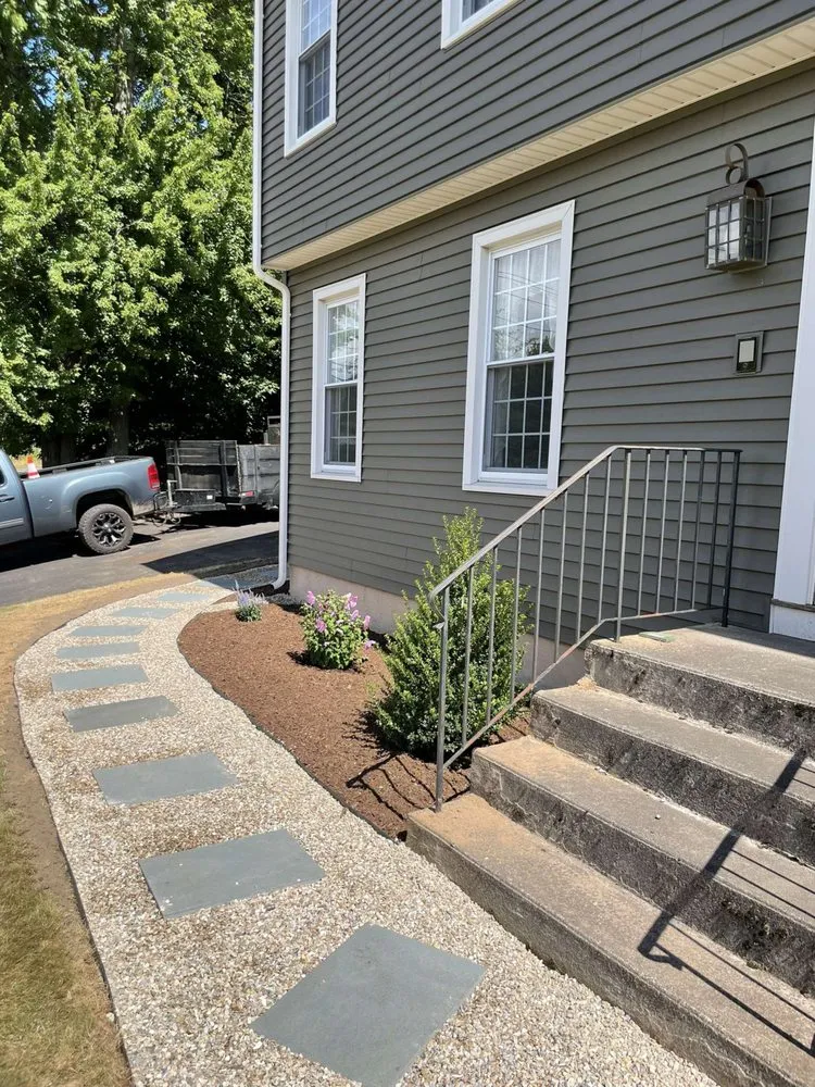 Professional residential landscaping with custom design across Glastonbury, CT - Neri Services