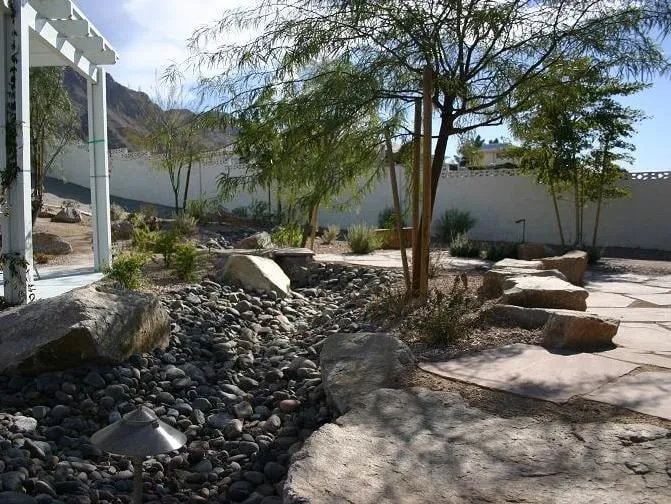 Custom garden landscaping for beautiful yards in North Las Vegas, NV by Nevada Roseland