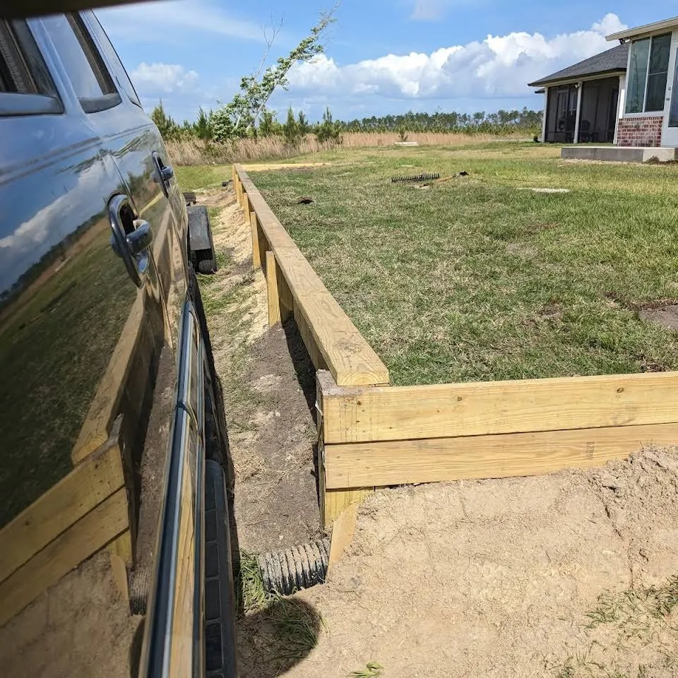 Custom landscape installation in Southport, FL by Nevaeh's Lawn Care