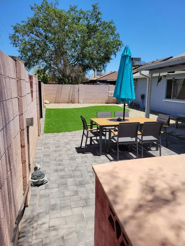 Custom landscape installation in Phoenix, AZ - Nevarez Landscape