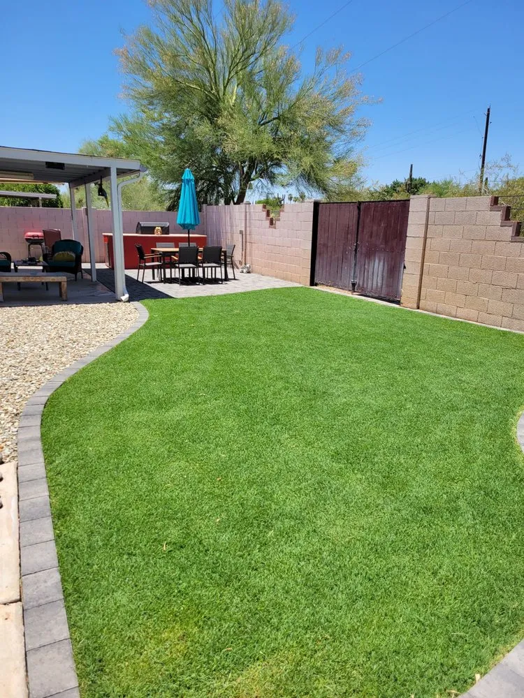 Trusted lawn mowing service with custom design across Phoenix, AZ - Nevarez Landscape
