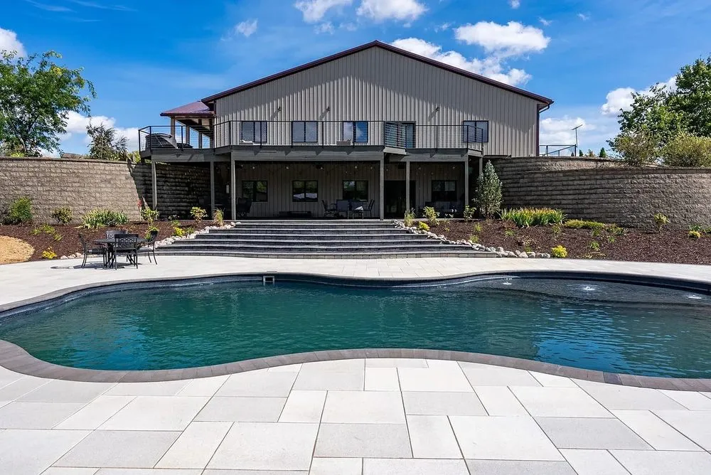 Custom landscape installation in Sunrise Beach, MO - Neverending Landscape